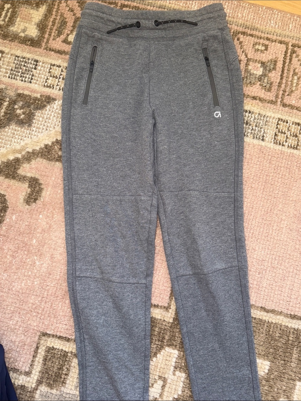 GAP Boys Gray Zip-Pocket Jogger Sweatpants